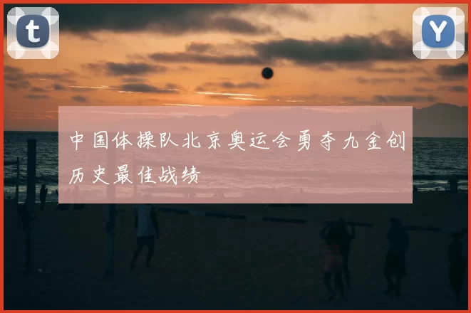 中国体操队北京奥运会勇夺九金创历史最佳战绩